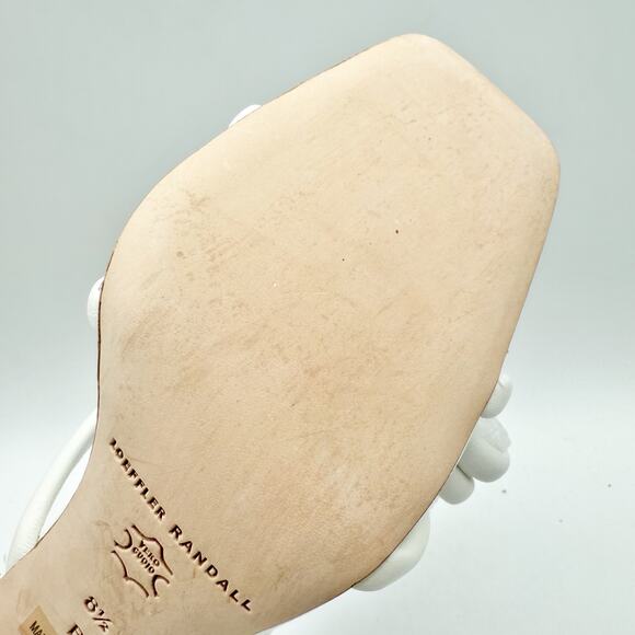 Loeffler Randall Womens Margi Bow Heels US 8.5 M EU 39 White Leather EUC - Picture 13 of 13